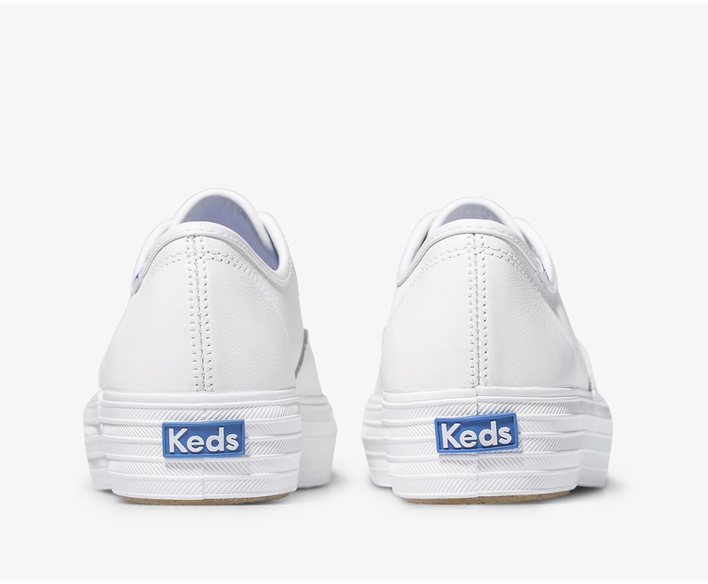 Keds Sneaker Damen Weiß - Triple Kick - BWY-859046